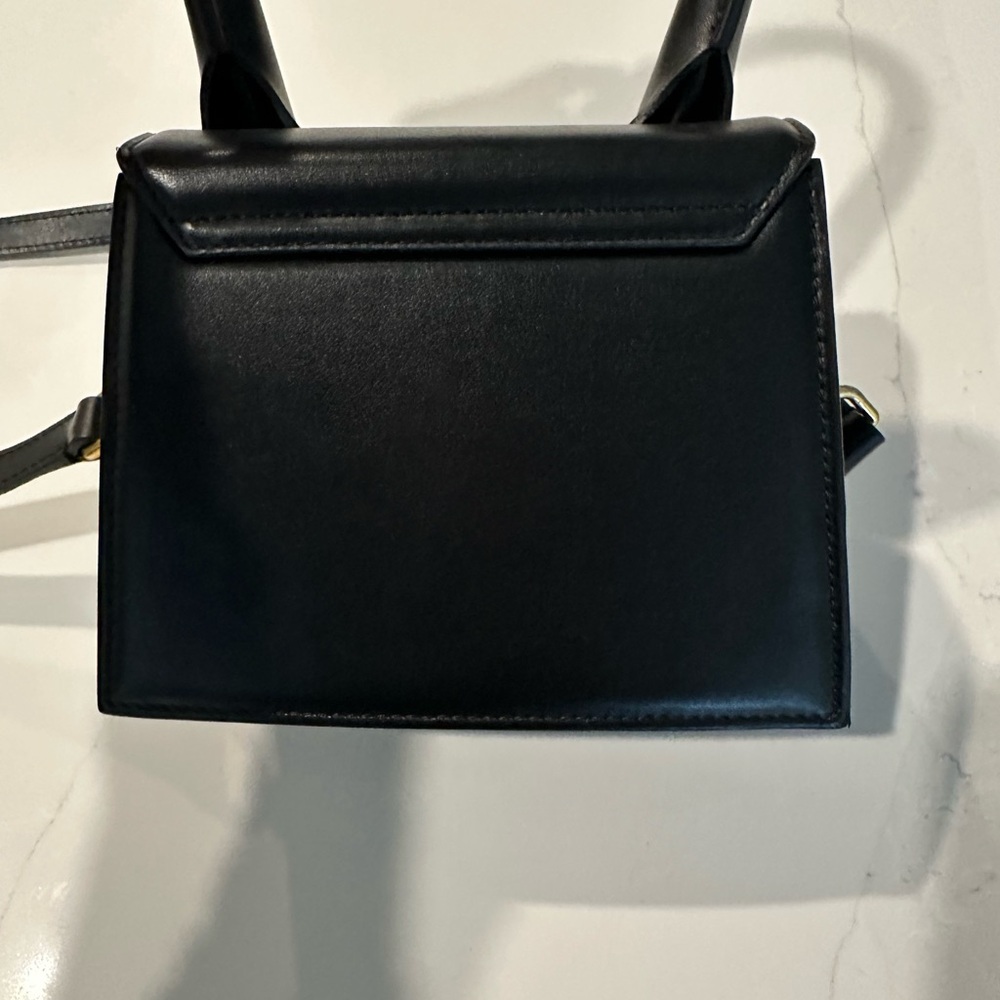 Jacquemus Black Leather Mini Top-Handle Shoulder Bag - Picture 3 of 6